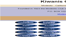 Tablet Screenshot of modesto-kiwanis.org
